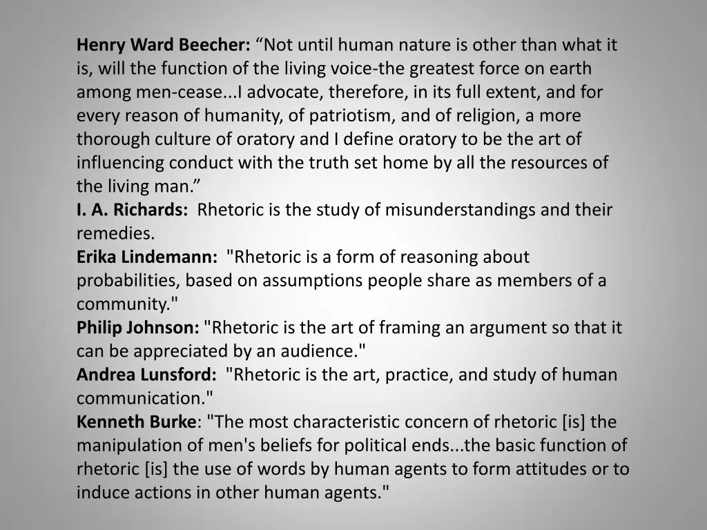 henry ward beecher not until human nature