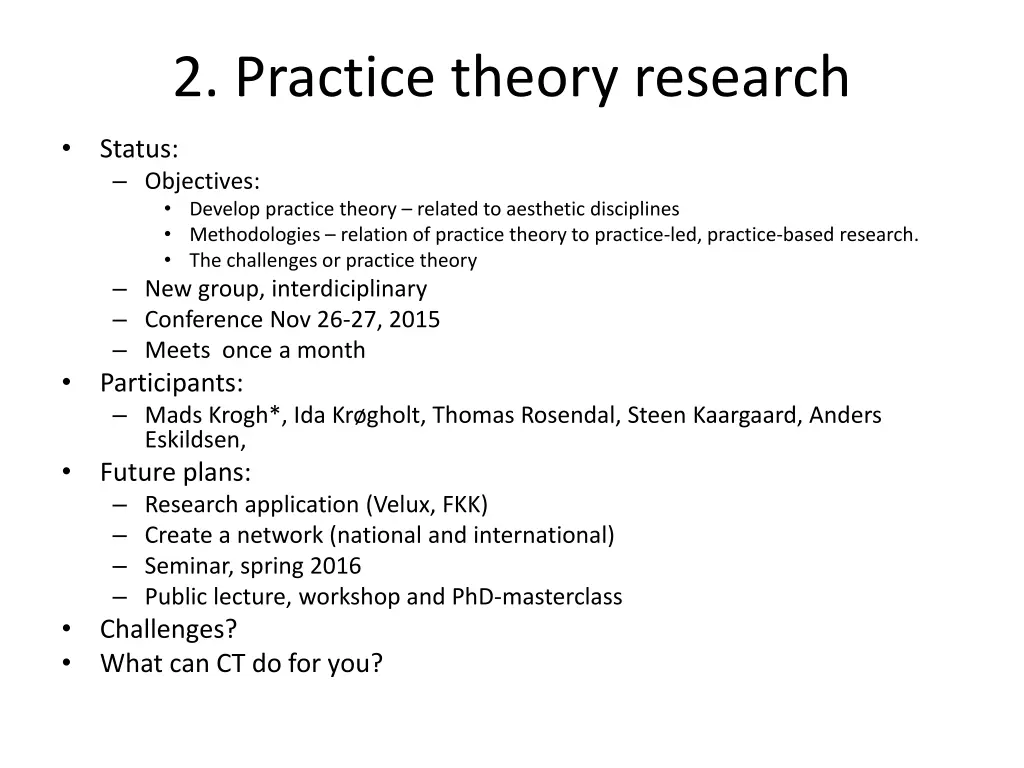 2 practice theory research