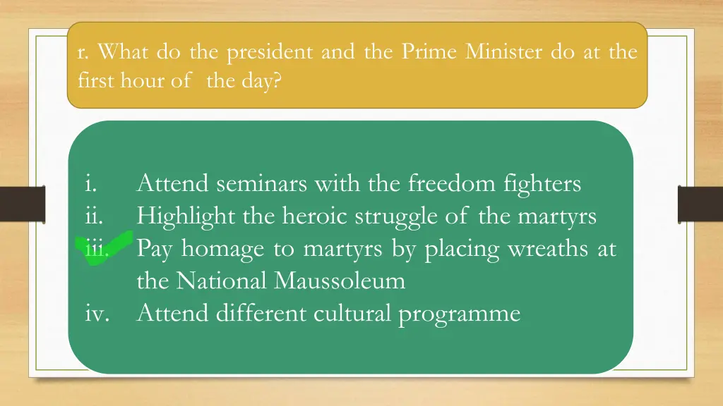 r what do the president and the prime minister