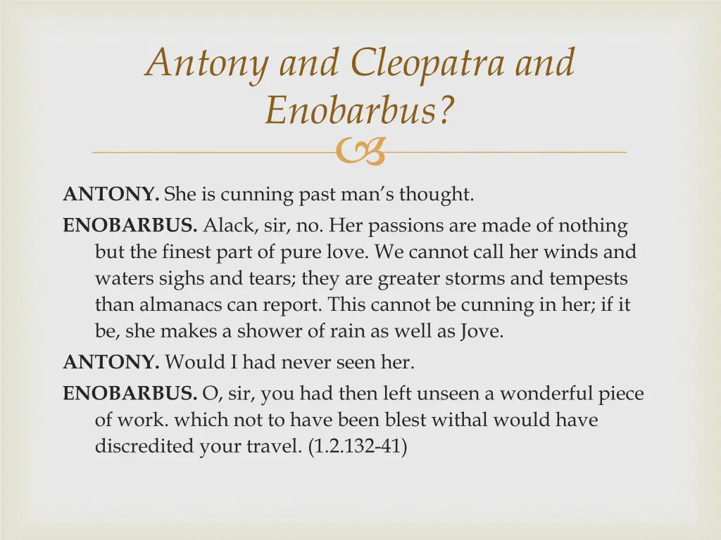 antony and cleopatra and enobarbus 1