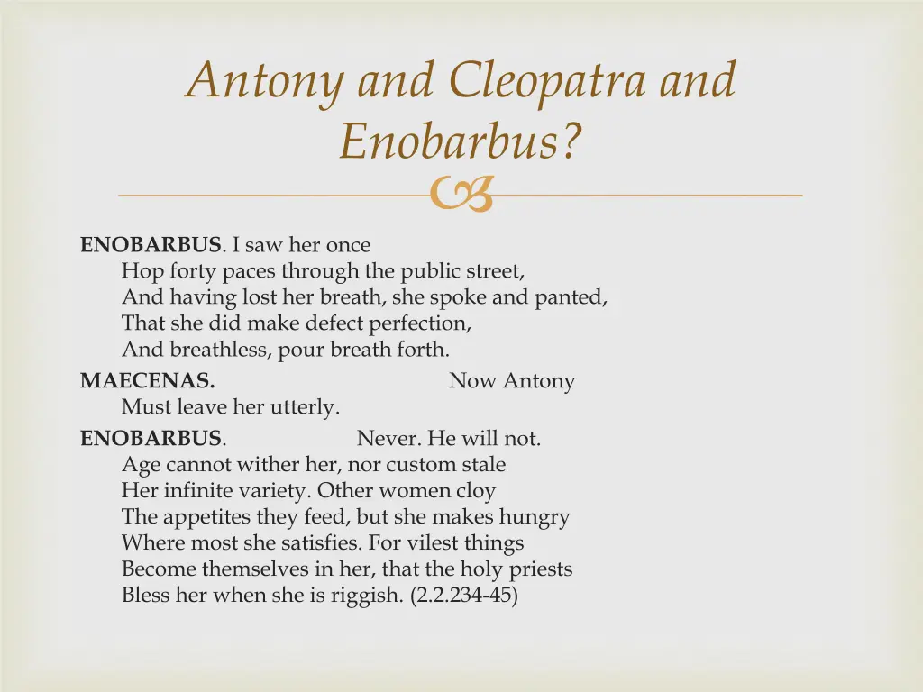 antony and cleopatra and enobarbus 2