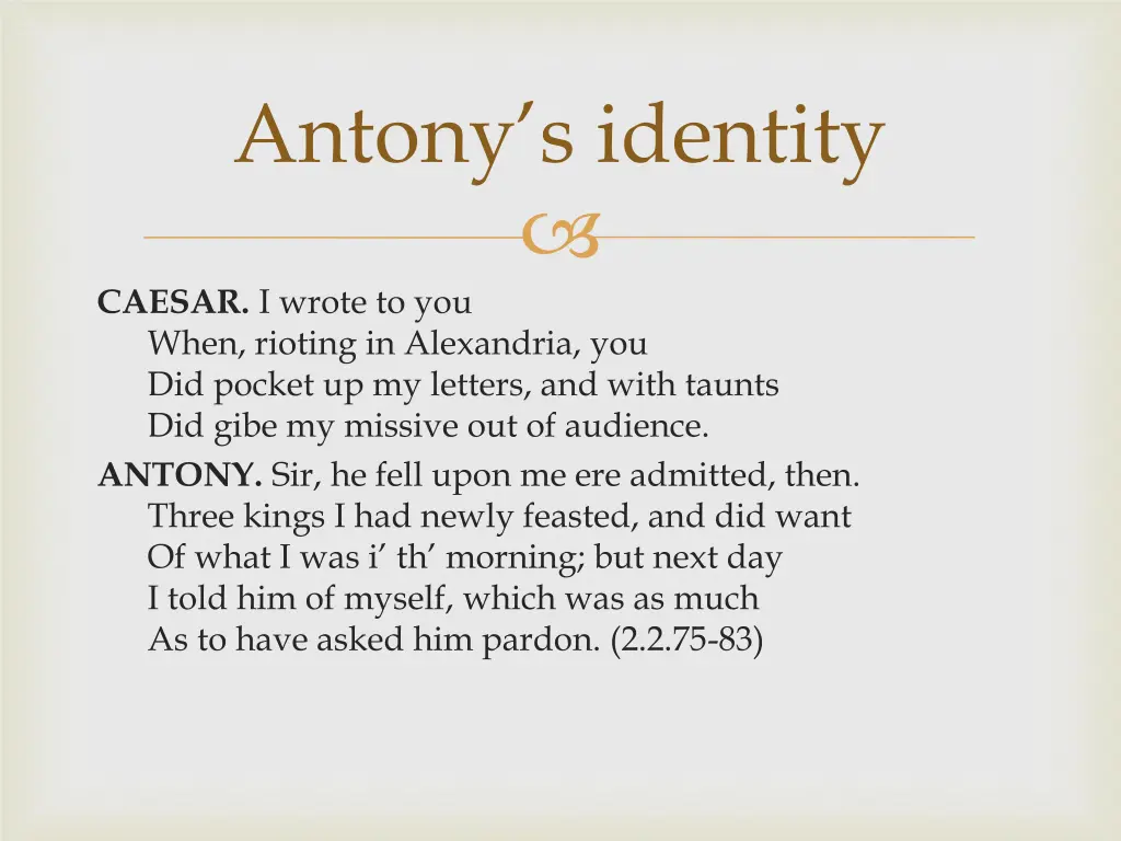 antony s identity 1