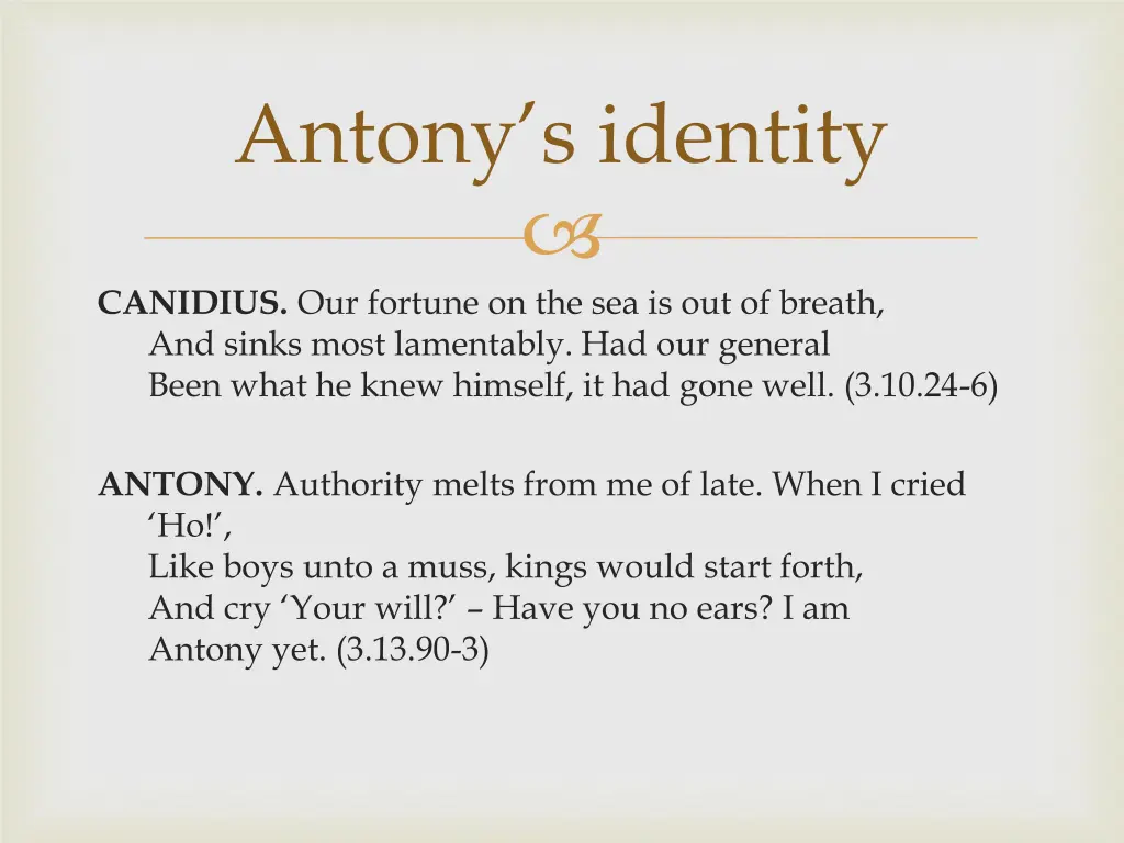 antony s identity 2