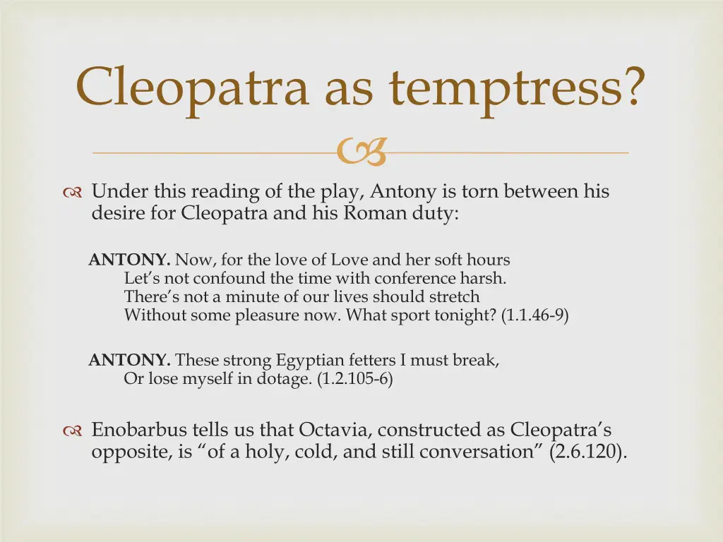 cleopatra as temptress 1