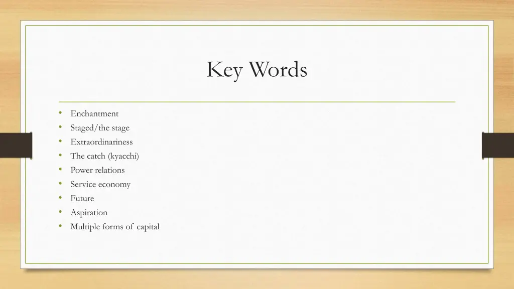 key words