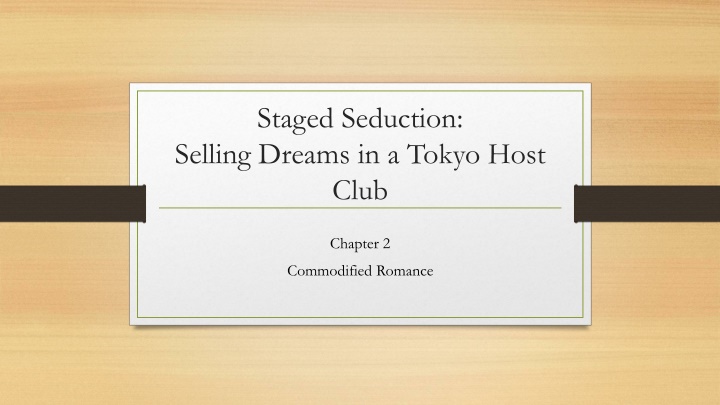 staged seduction selling dreams in a tokyo host