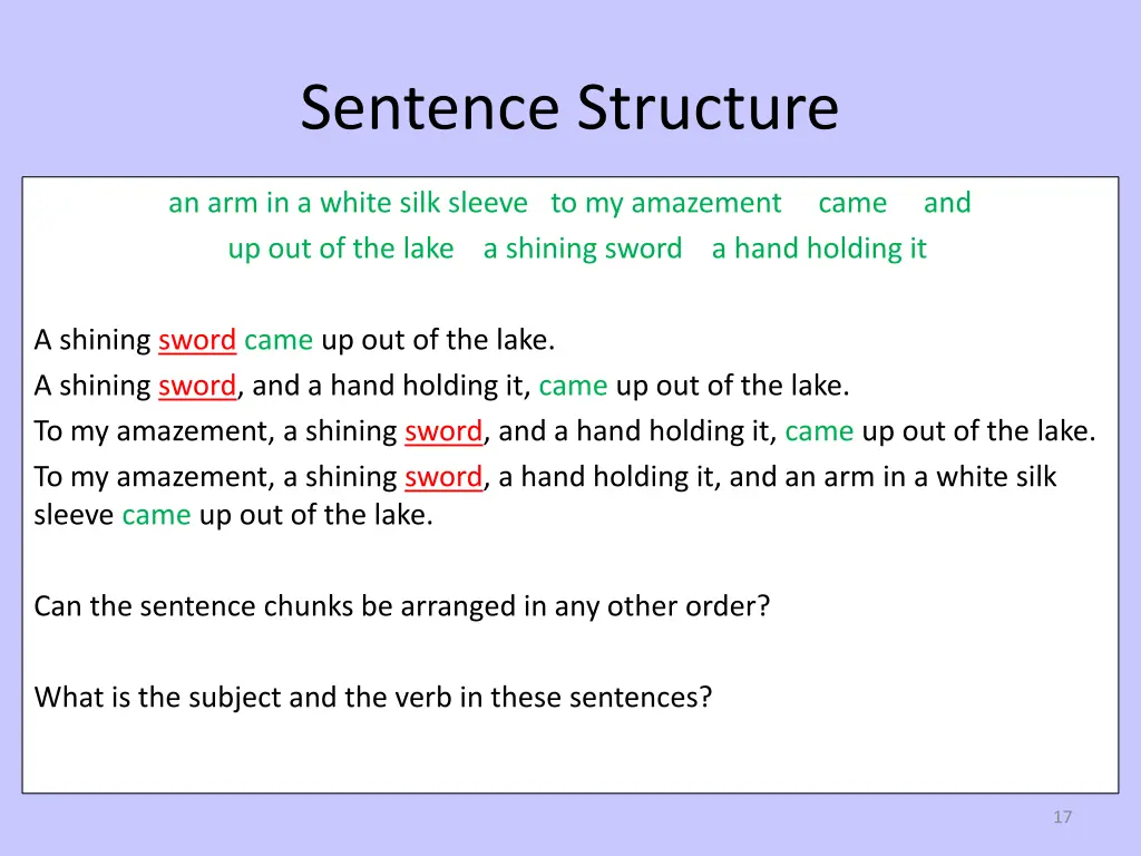 sentence structure 2