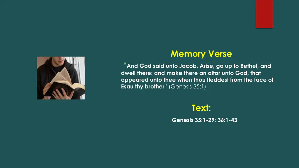 memory verse