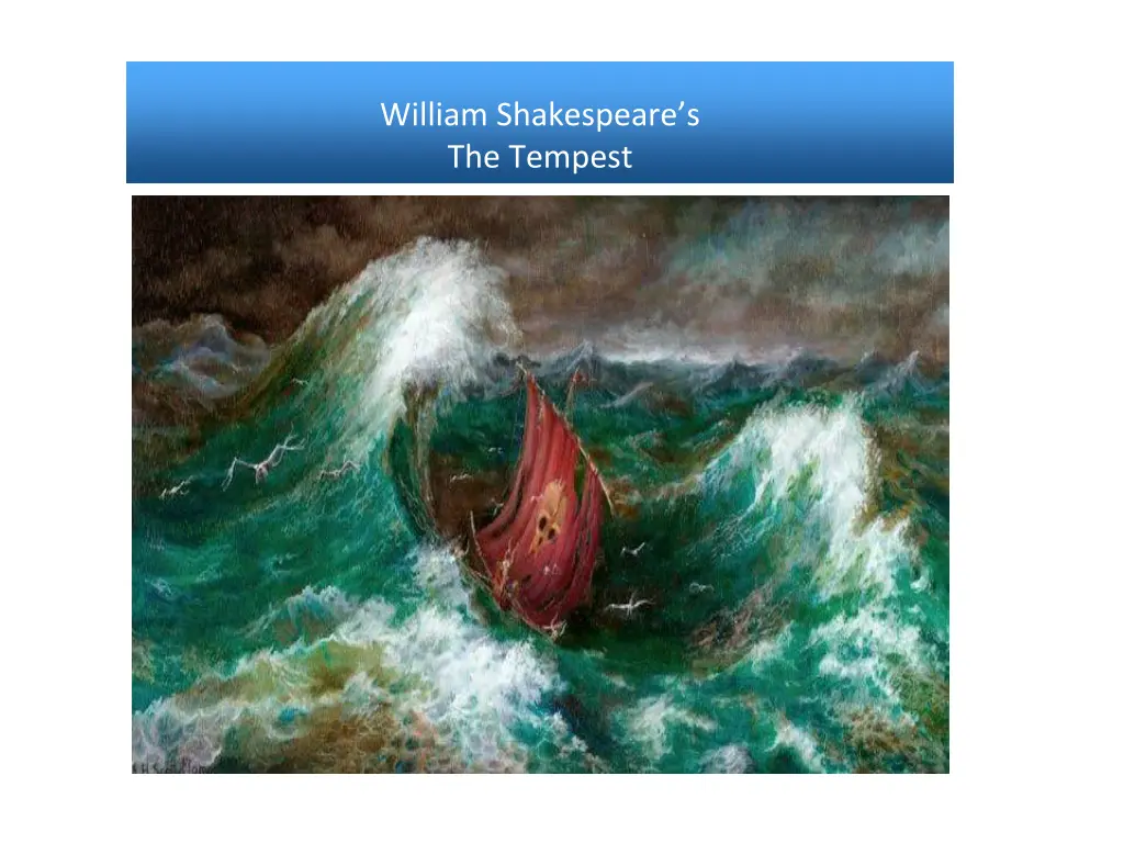 william shakespeare s the tempest