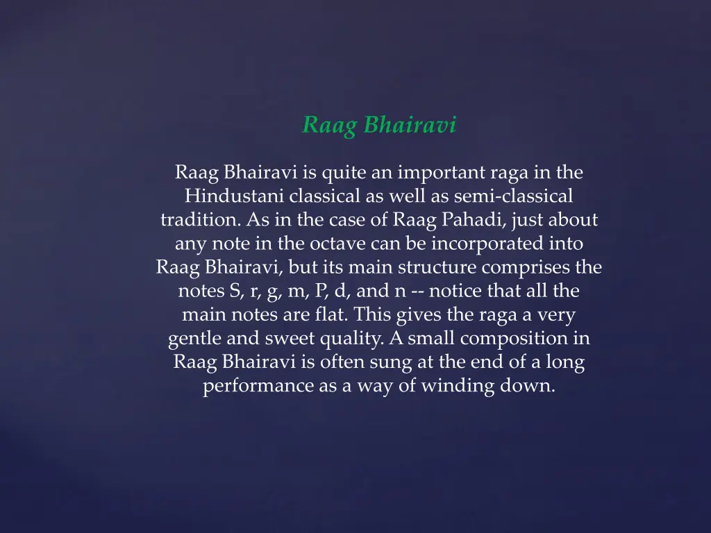 raag bhairavi