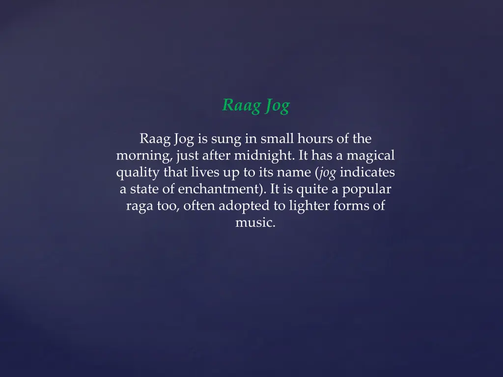 raag jog