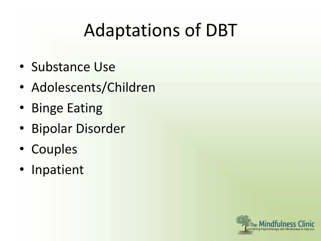 adaptations of dbt