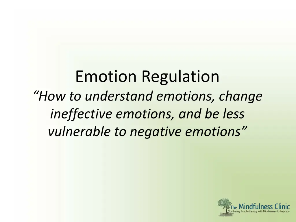 emotion regulation how to understand emotions