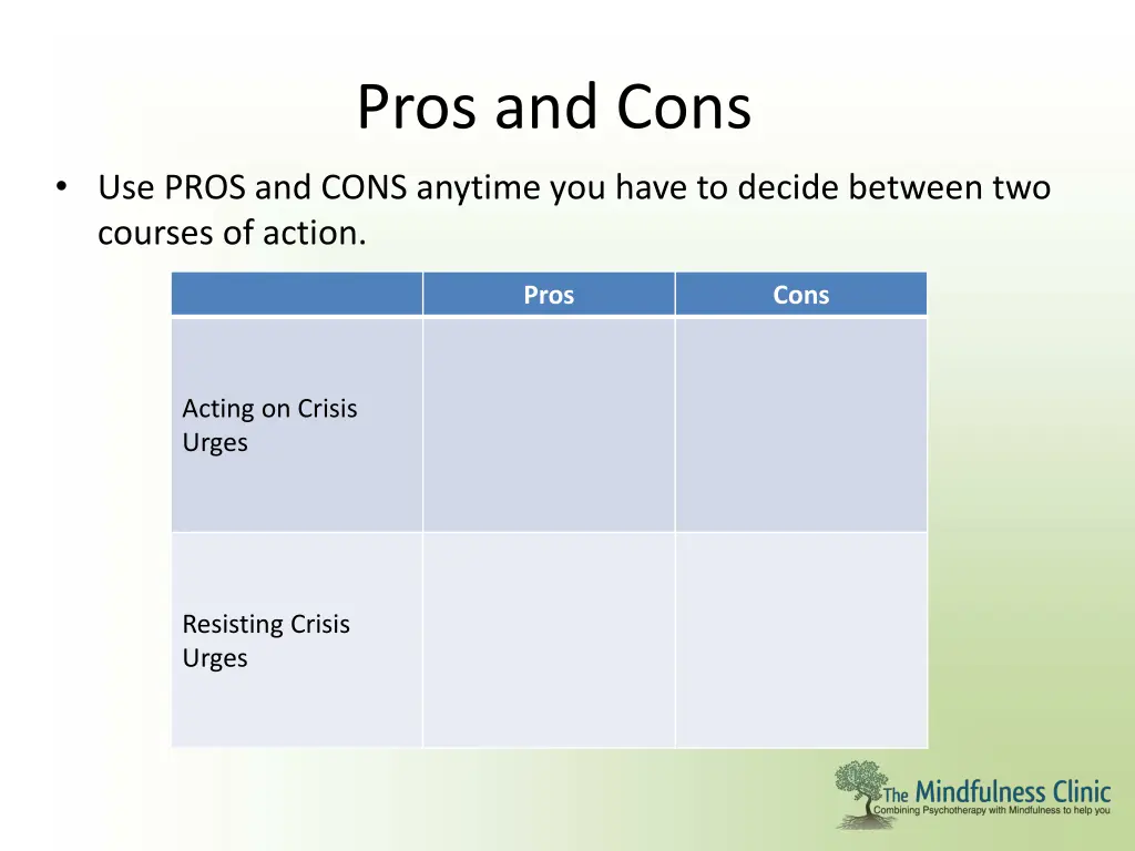 pros and cons