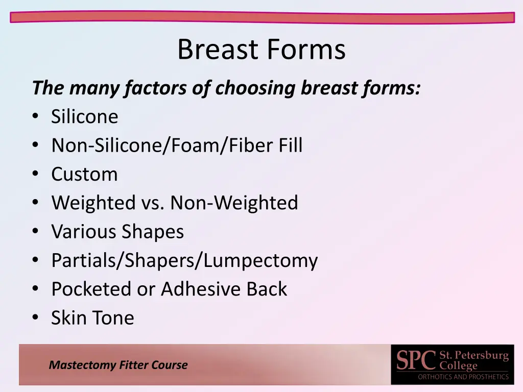 breast forms