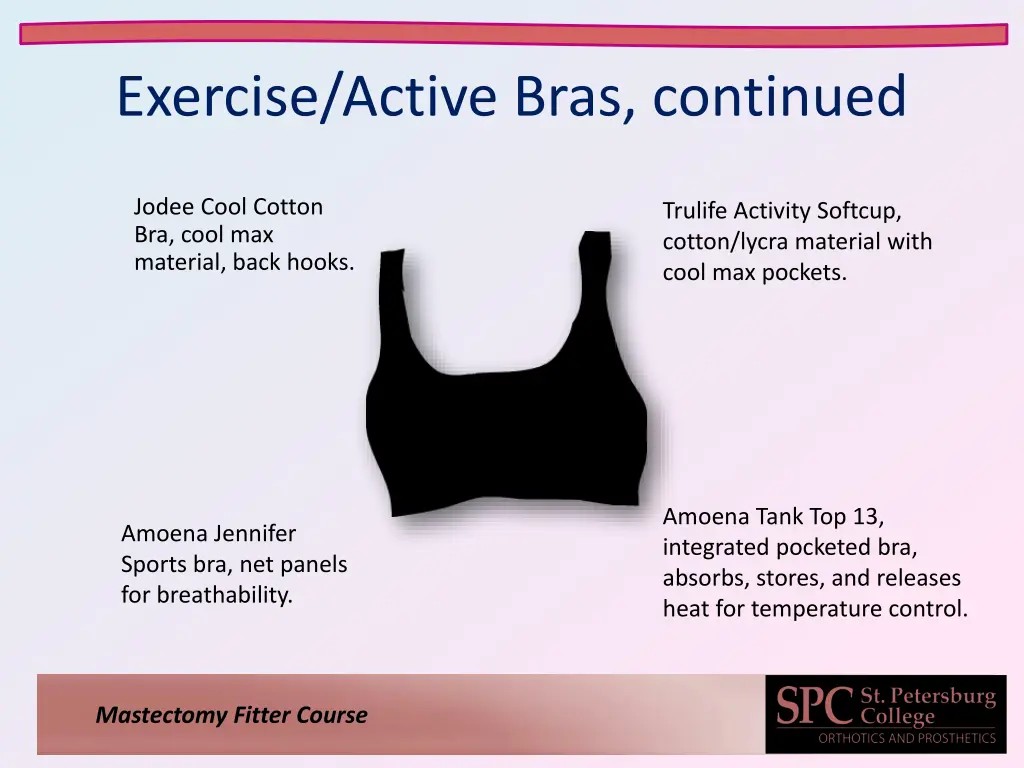 exercise active bras continued