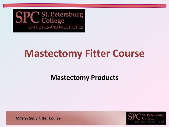 mastectomy fitter course