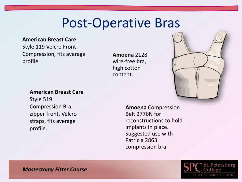 post operative bras