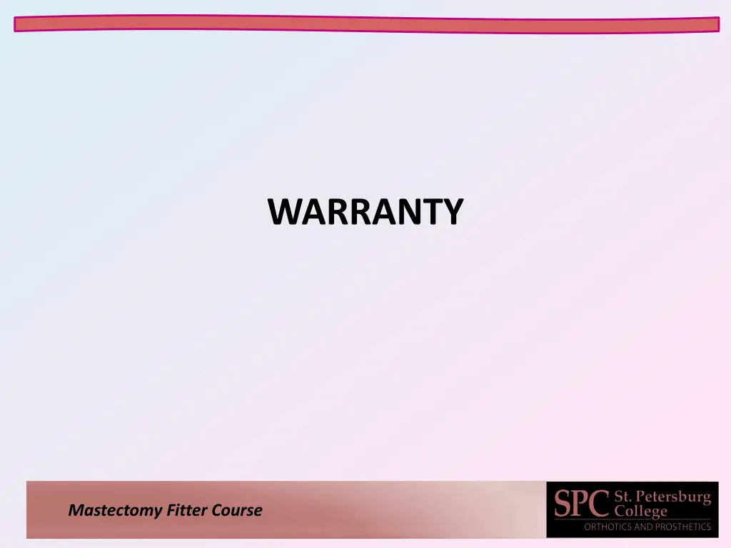 warranty