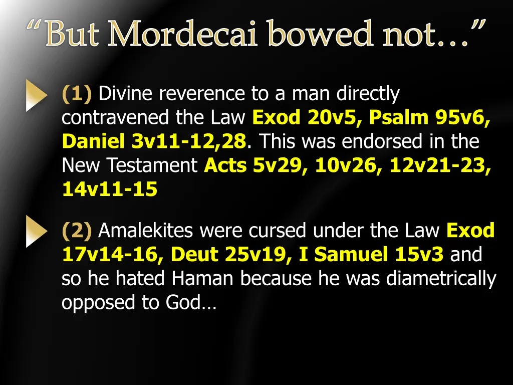 but mordecai bowed not