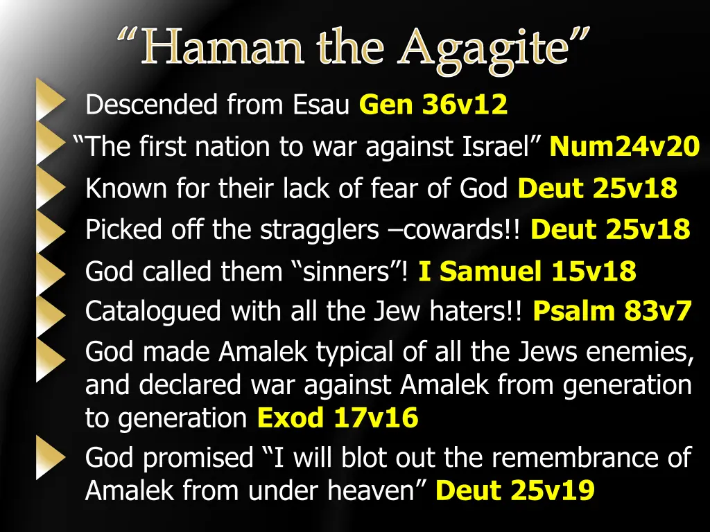 haman the agagite descended from esau gen 36v12