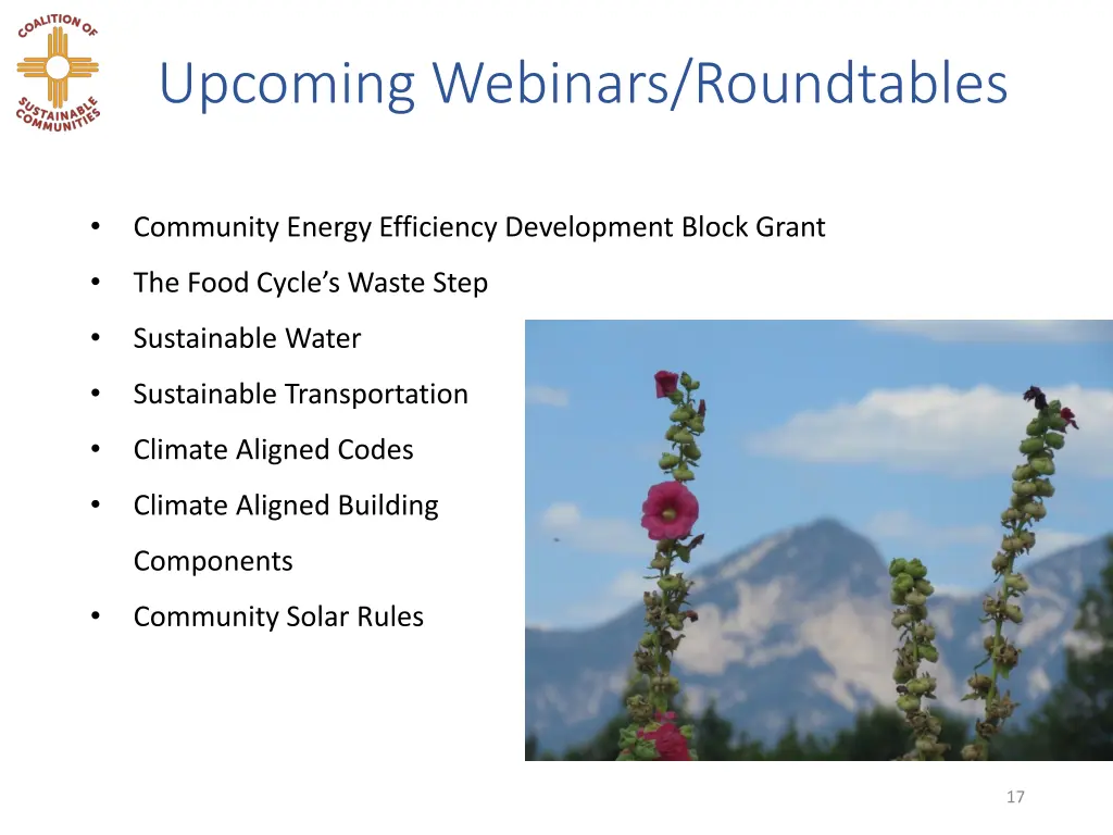 upcoming webinars roundtables