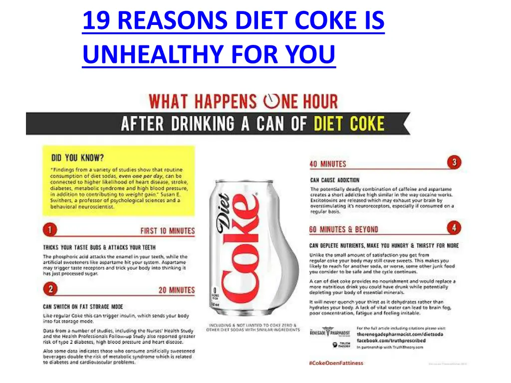 19 reasons diet coke is unhealthy for you