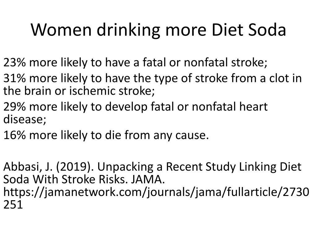 women drinking more diet soda