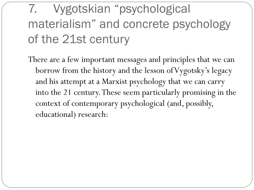 7 materialism and concrete psychology of the 21st