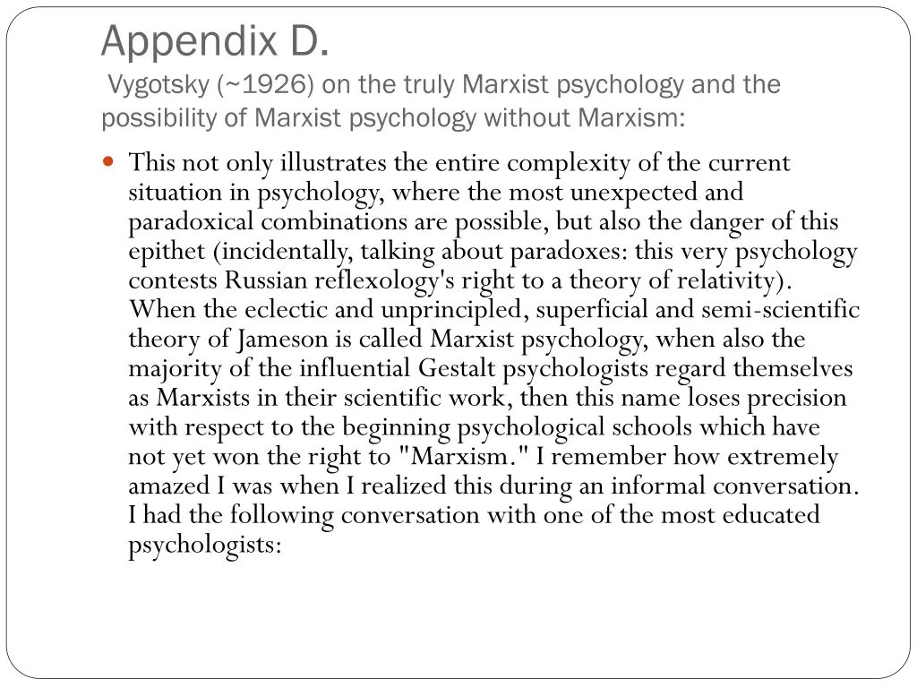 appendix d vygotsky 1926 on the truly marxist