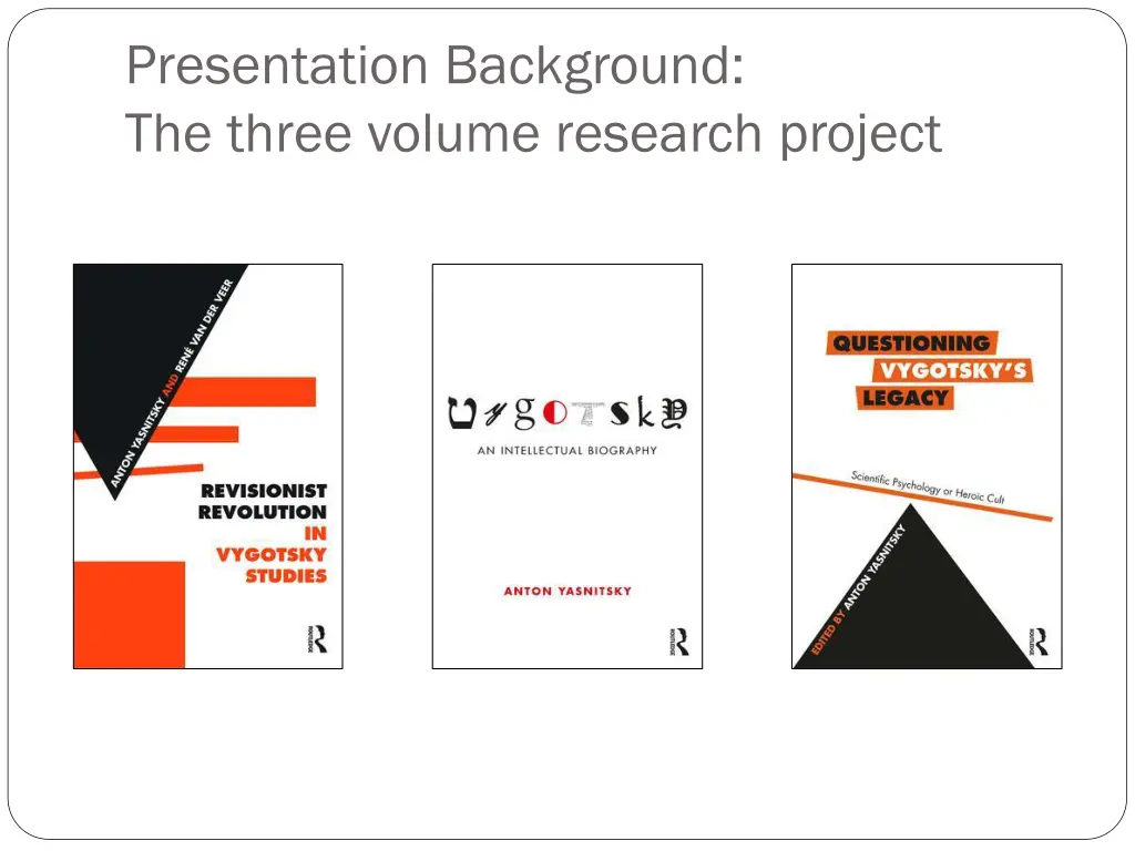 presentation background the three volume research