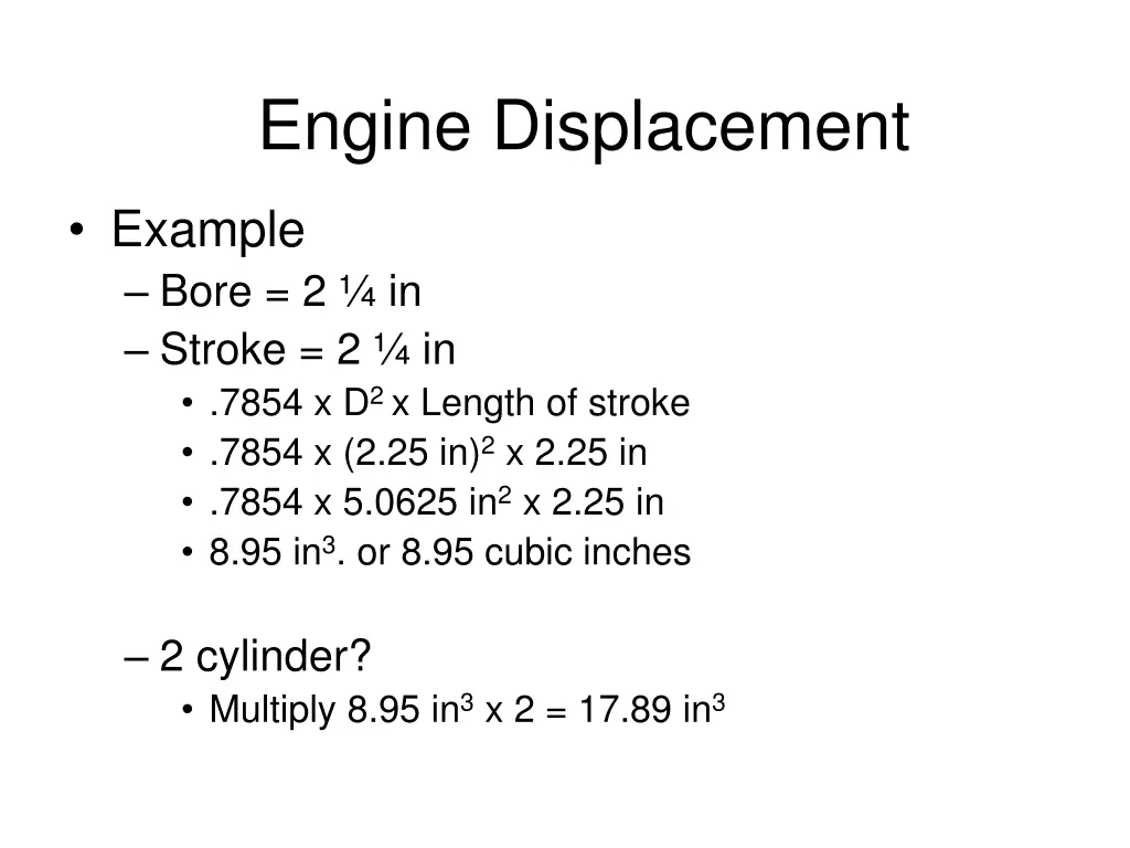 engine displacement 10