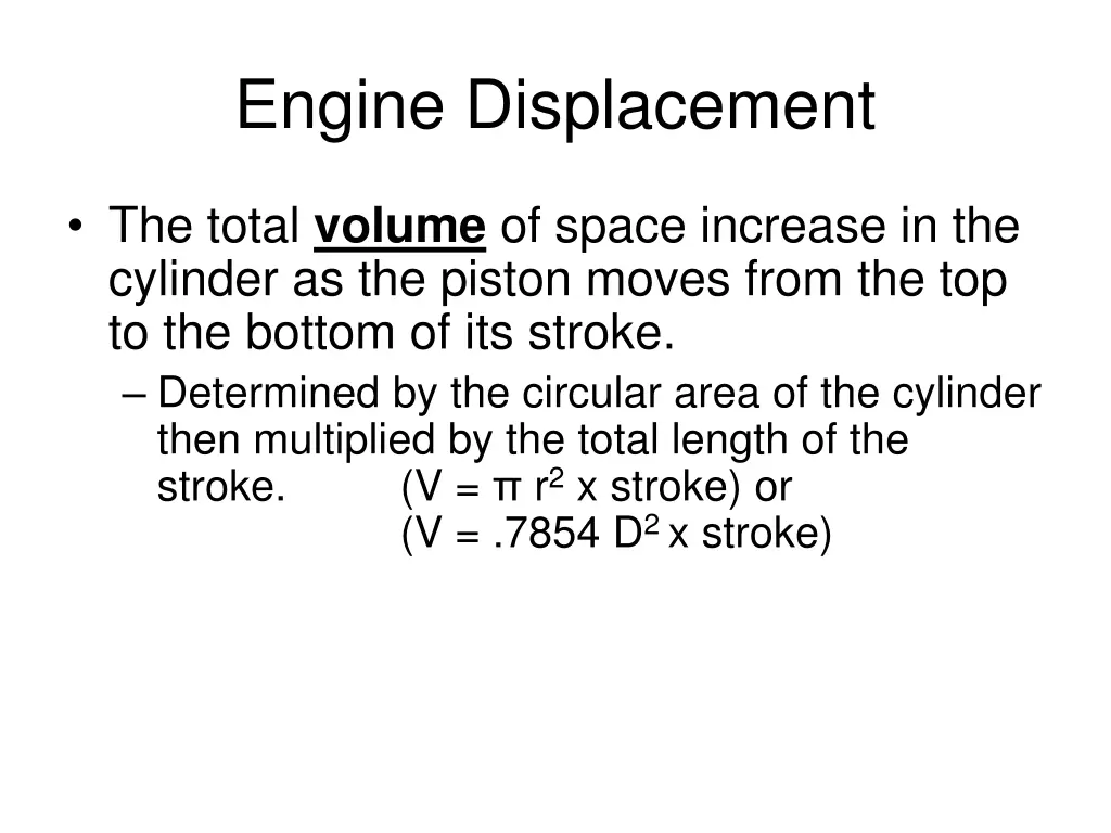 engine displacement 2