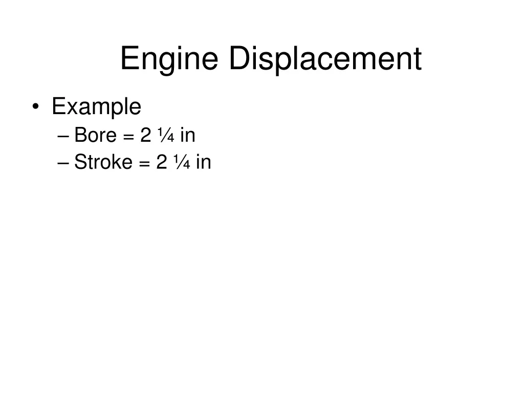 engine displacement 4