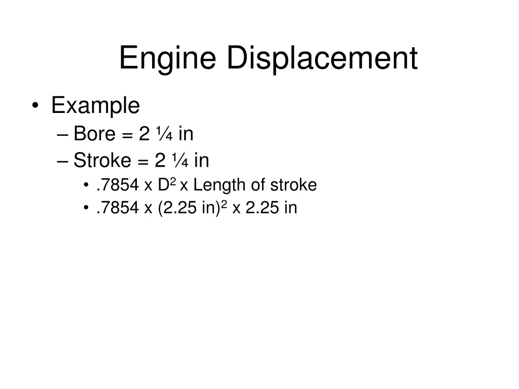 engine displacement 6