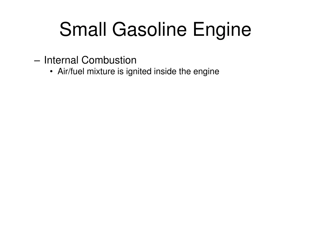 small gasoline engine 1