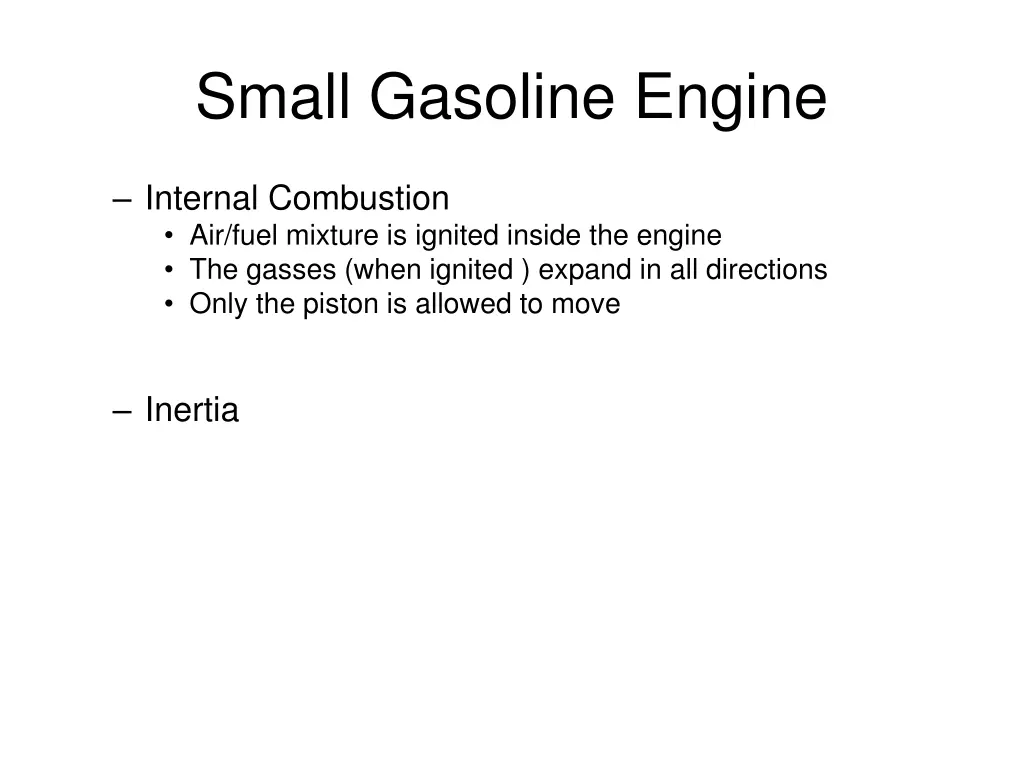 small gasoline engine 4