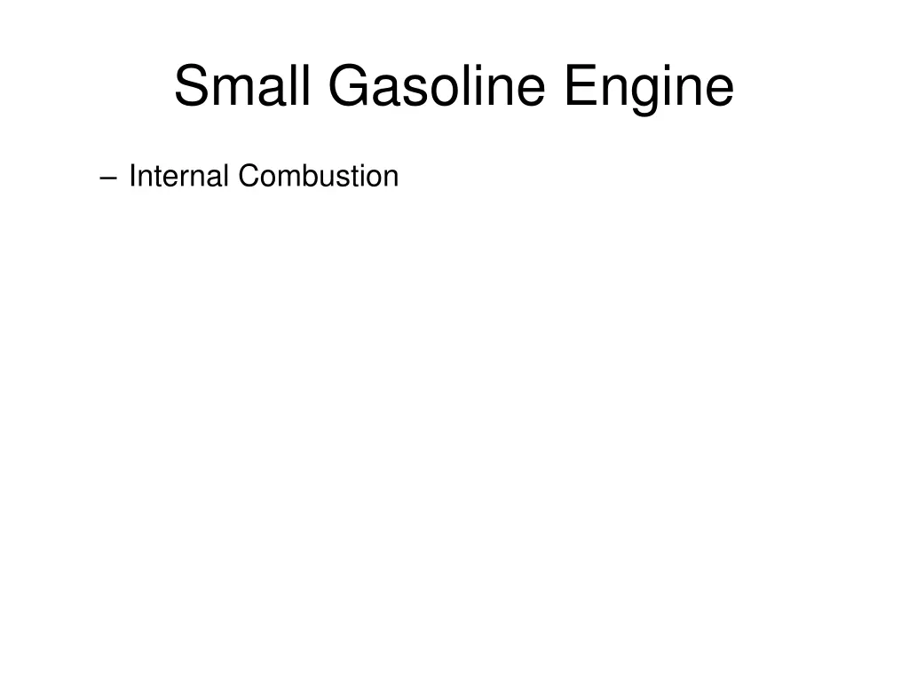 small gasoline engine