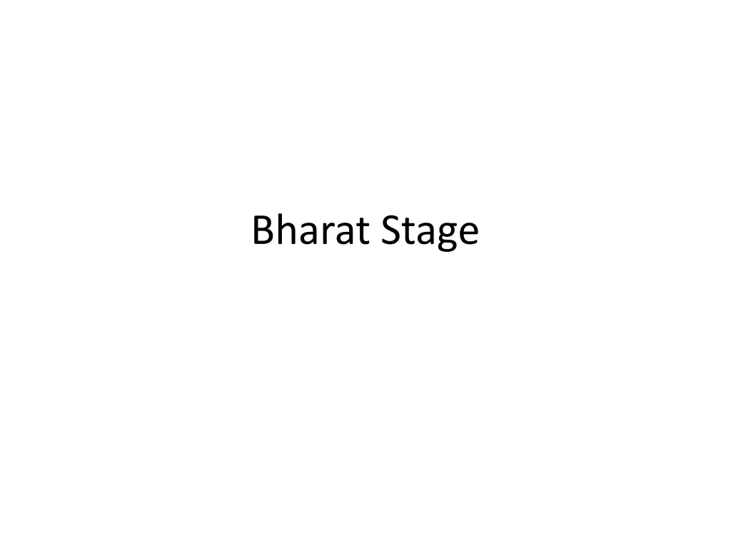 bharat stage