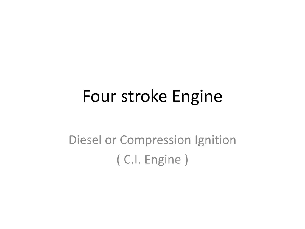 four stroke engine 1