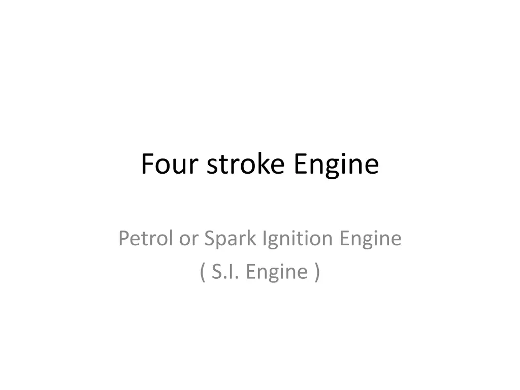 four stroke engine