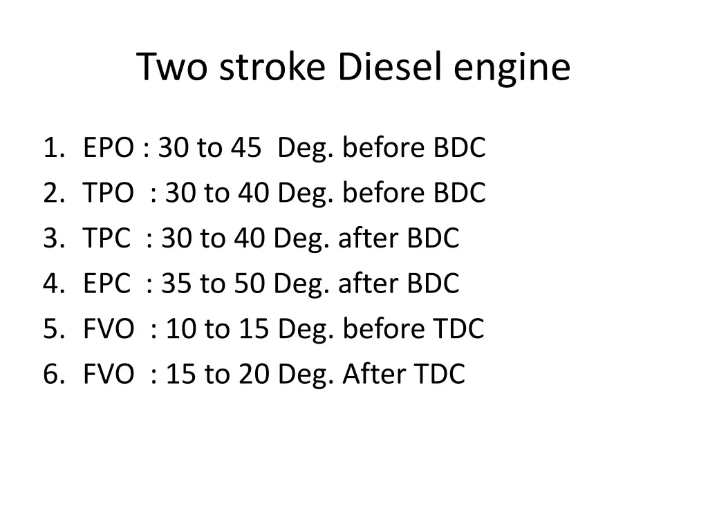 two stroke diesel engine