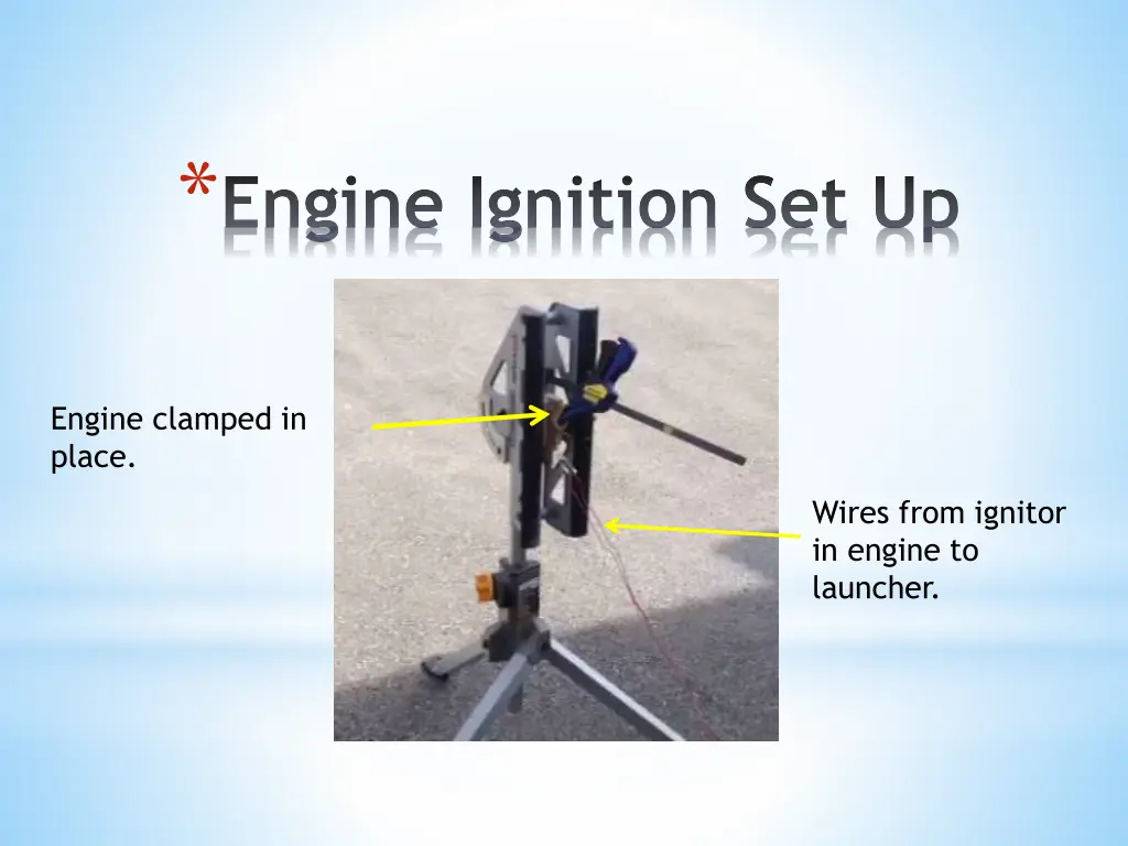 engine ignition set up