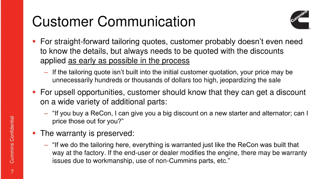 customer communication