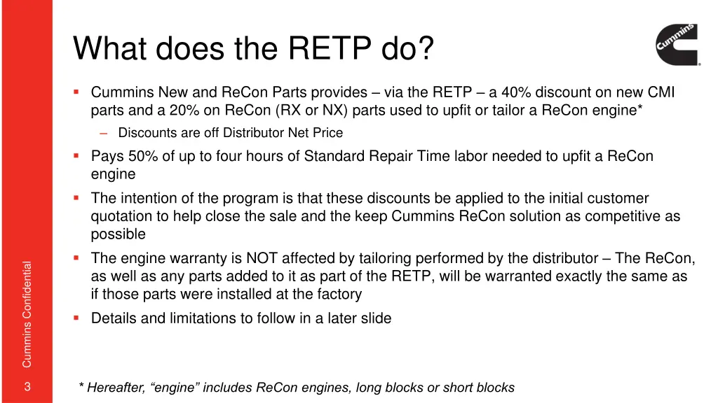 what does the retp do