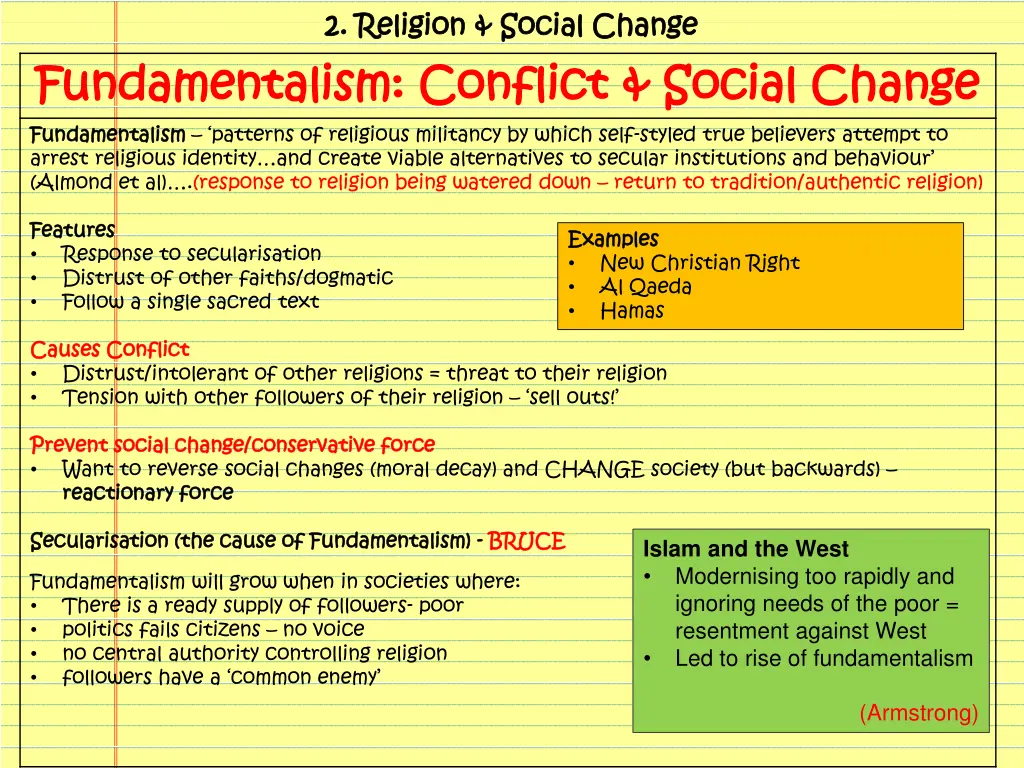 2 2 religion social change religion social change 1