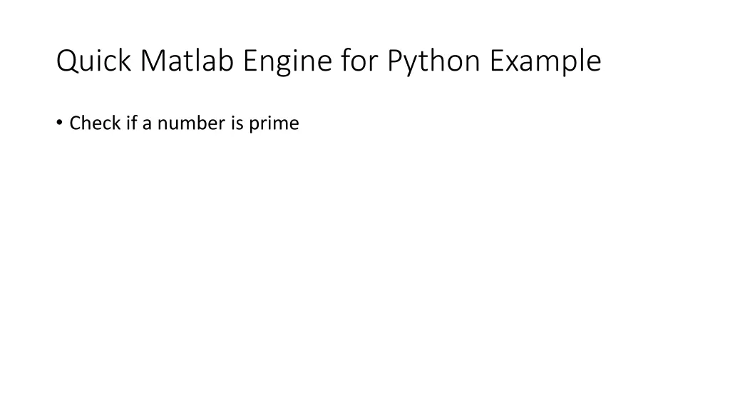 quick matlab engine for python example