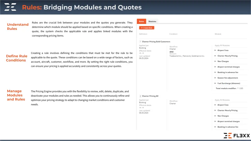 rules bridging modules and quotes