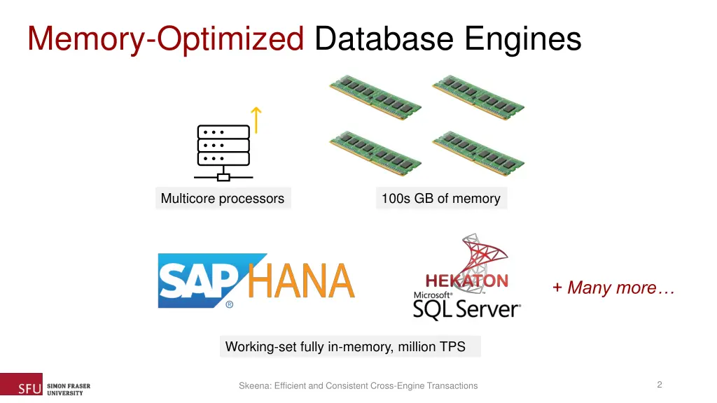 memory optimized database engines