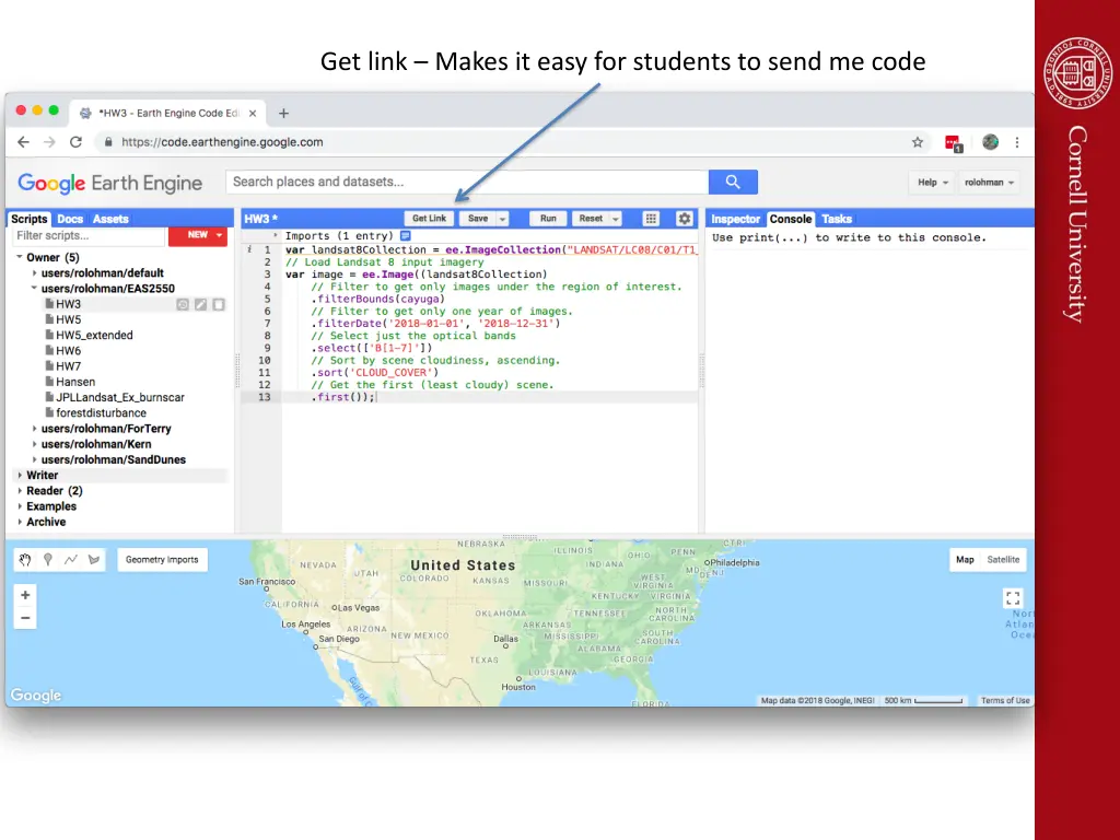 get link makes it easy for students to send